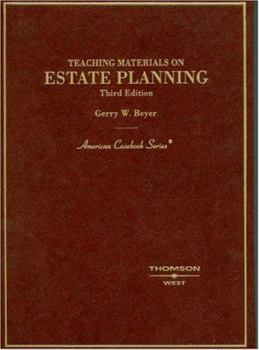 Hardcover Teaching Materials On Estate Planning (American Casebook Series) Book