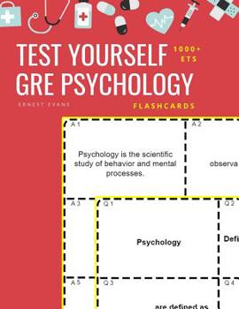 Paperback Test Yourself 1000+ ETS GRE Psychology Flashcards: Study ETS GRE general Psychology test prep flash cards book