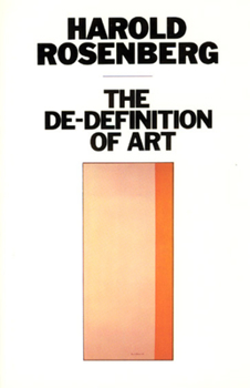Paperback The De-Definition of Art Book
