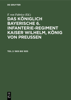 Hardcover 1805 Bis 1835 [German] Book