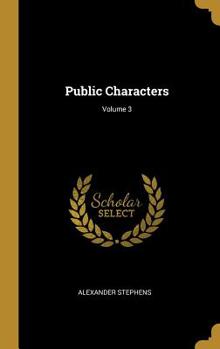 Hardcover Public Characters; Volume 3 Book