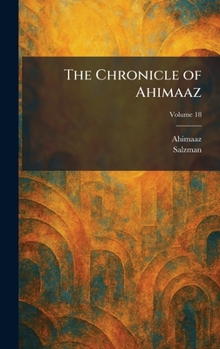 Hardcover The Chronicle of Ahimaaz Book