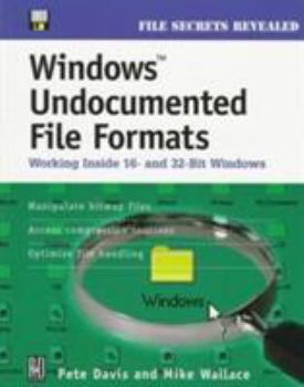 Paperback Windows Undocumented File Formats; Working Inside 16- and 32- bit Windows Book