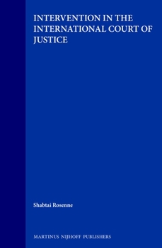Hardcover Intervention in the International Court of Justice Book
