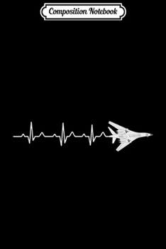 Composition Notebook: Airplane B-1 Lancer Heartbeat Pilot Flying Gift  Journal/Notebook Blank Lined Ruled 6x9 100 Pages
