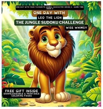 Hardcover One Day With Leo the Lion: The Jungle Sudoku Challenge Book