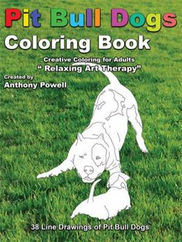 Paperback Pit Bull Dog Adult Coloring Book
