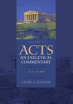 Hardcover Acts: An Exegetical Commentary: 3:1-14:28 [With CDROM] Book
