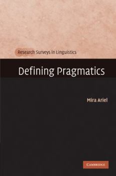 Hardcover Defining Pragmatics Book