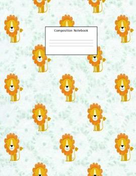 Composition Notebook: Lion Collage: Wide Ruled: 100 pages: 8.5 x 11