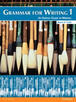 Paperback Grammar for Writing 1 Book