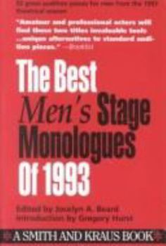 Paperback The Best Men's Stage Monologues of 1993 Book