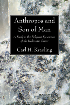 Paperback Anthropos and Son of Man Book