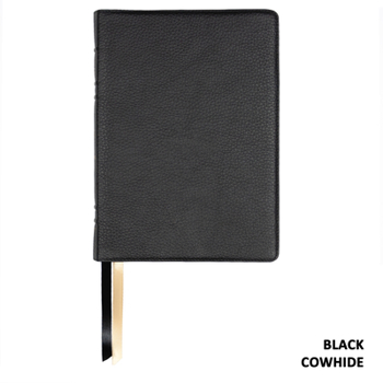 Leather Bound Lsb Giant Print Reference Edition, Paste-Down Black Cowhide Book