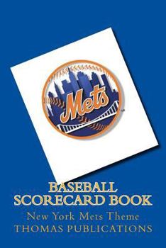 Paperback Baseball Scorecard Book: New York Mets Theme Book