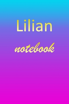 Paperback Lilian: Blank Notebook - Wide Ruled Lined Paper Notepad - Writing Pad Practice Journal - Custom Personalized First Name Initia Book