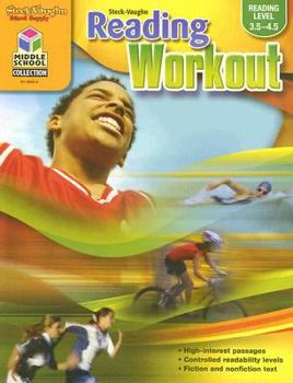 Paperback Steck-Vaughn Reading Workout: Reproducible Book 3 (Reading Level 3.5-4.5) Book