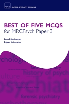 Paperback Best of Five MCQs for MRCPsych Paper 3 Book