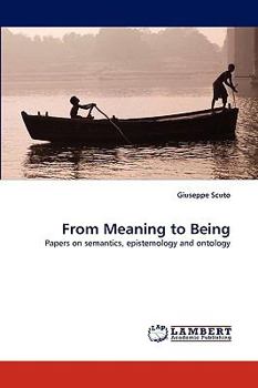 Paperback From Meaning to Being Book