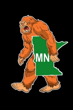 Bigfoot Carrying Off State of Maine: Sasquatch State of Minnesota Cover on  Journal 6x9 Notebook, Wide Ruled (Lined) blank pages Funny  Cover Boys and Girls