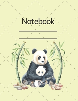 Paperback Notebook: Cute Panda - Lined Notebook Journal - 120 pages - Standart (8.5 x 11 inches) Book