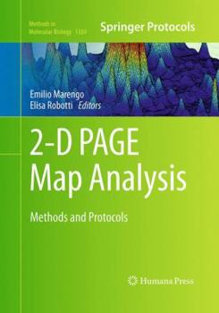 Paperback 2-D Page Map Analysis: Methods and Protocols Book