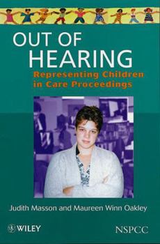Paperback Out of Hearing: Representing Children in Court Book