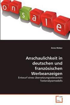 Paperback Anschaulichkeit in deutschen und französischen Werbeanzeigen [German] Book