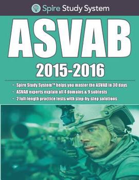 Paperback Spire Study System: ASVAB Study Guide 2015-2016 Book