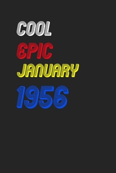 Paperback Cool Since January 1956 Notebook Birthday Gift: Lined Notebook / Journal Gift, 120 Pages, 6x9, Soft Cover, Matte Finish Book