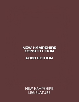 Paperback New Hampshire Constitution 2020 Edition Book
