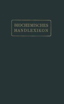 Paperback Biochemisches Handlexikon: IX. Band (2. Ergänzungsband) [German] Book