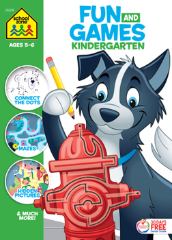 Paperback School Zone Fun and Games Kindergarten Activity Workbook Book