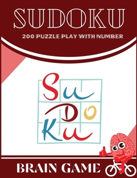 Paperback Sudoku Brain Game: Sudoku Book, Huge Bargain Collection of Puzzles and Solutions, Medium to Hard Level, Tons of Challenge for your Brain! [Large Print] Book