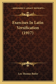 Paperback Exercises In Latin Versification (1917) Book