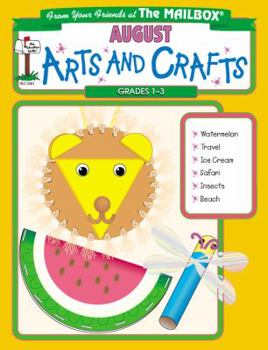 Paperback August Arts and Crafts Grades 1-3 Book