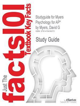 Paperback Studyguide for Myers Psychology for AP* by Myers, David G, ISBN 9781429244367 Book