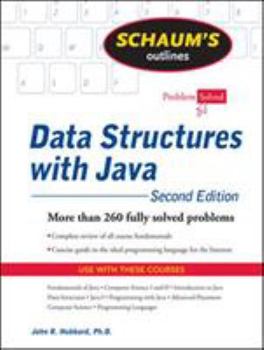 Paperback Schaum's Outline of Data Structures with Java Book