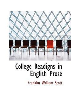 Paperback College Readigns in English Prose Book