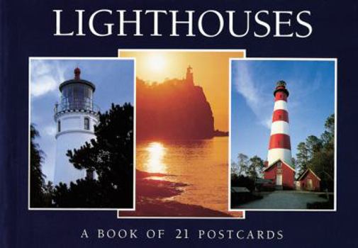 Paperback Lighthouses: A Book of 21 Postcards Book