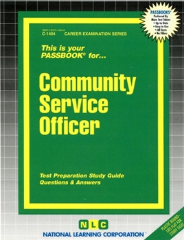 Paperback Community Service Officer Book