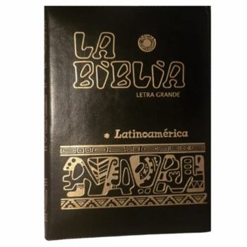 Biblia Latinoamérica de Letra Grande - Edición de Lujo : Ahora con Cierre, Cruz Metálica, índice y Encuadernación Negra en Cuero Sintético