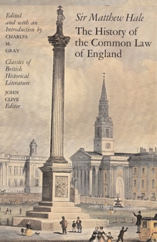 Paperback The History of the Common Law of England Book