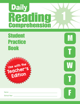 Paperback Daily Reading Comprehension, Grade 1 Student Edition Workbook Book