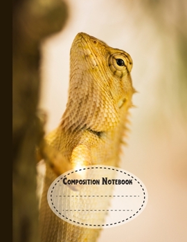 Paperback Composition Notebook: Lizard Lovers Notebook, Lizard Journal Notebook (8.5 x 11") Students College Wide Ruled Lined With 120 Pages, School S Book