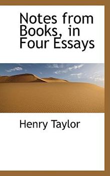 Paperback Notes from Books, in Four Essays Book