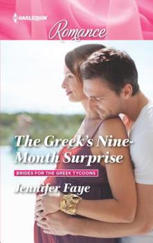 Mass Market Paperback The Greek's Nine-Month Surprise [Large Print] Book