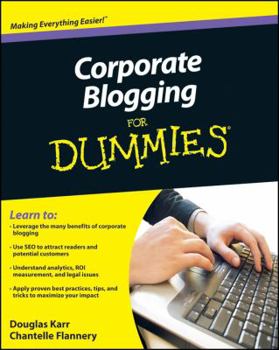 Paperback Corporate Blogging for Dummies Book