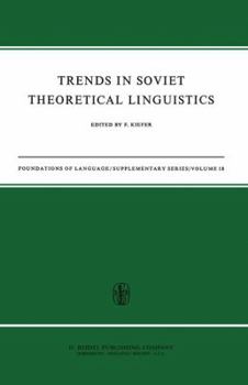Paperback Trends in Soviet Theoretical Linguistics Book