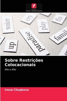 Paperback Sobre Restrições Colocacionais [Portuguese] Book